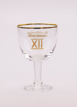 Verre à bière 15cl galopin Westvleteren au liseré doré