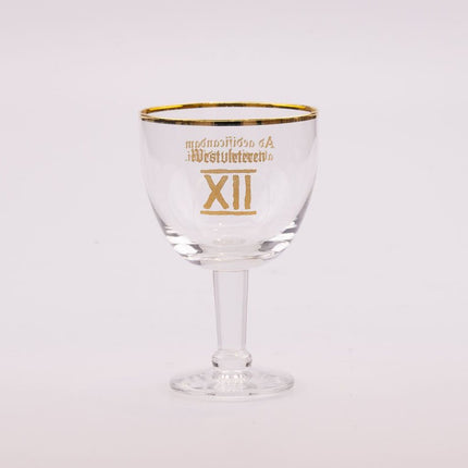 Verre à bière 15cl galopin Westvleteren au liseré doré