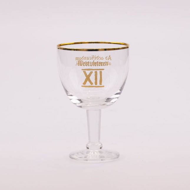 Verre à bière 15cl galopin Westvleteren au liseré doré
