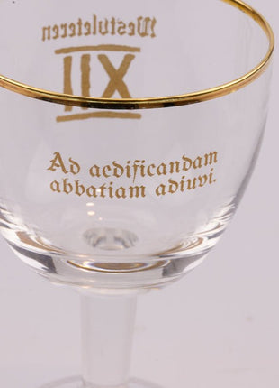 Verre à bière 15cl galopin Westvleteren au liseré doré