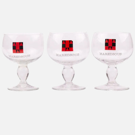 Verre ancien abbaye Maredsous sur pied