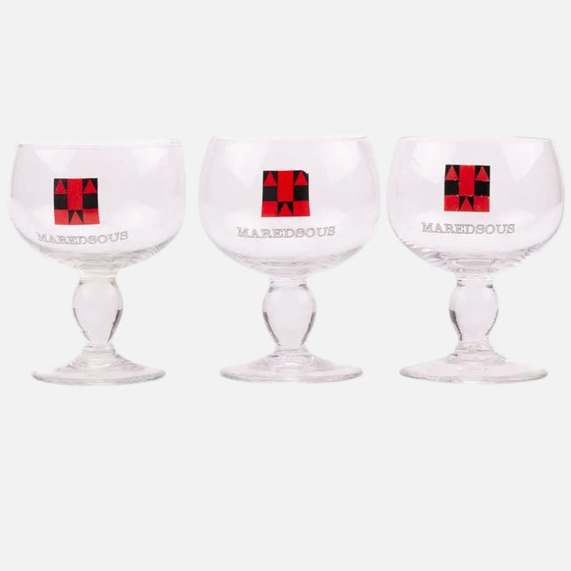 Verre ancien abbaye Maredsous sur pied