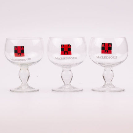 Verre ancien abbaye Maredsous sur pied