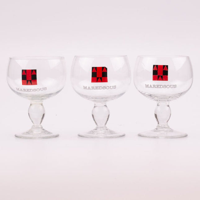 Verre ancien abbaye Maredsous sur pied