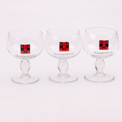 Verre ancien abbaye Maredsous sur pied