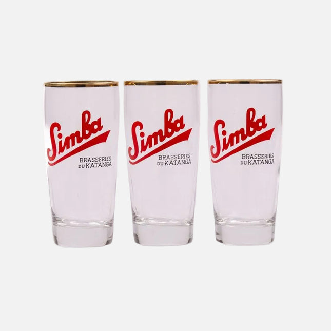 Verre vintage Simba Brasseries Katanga Congo