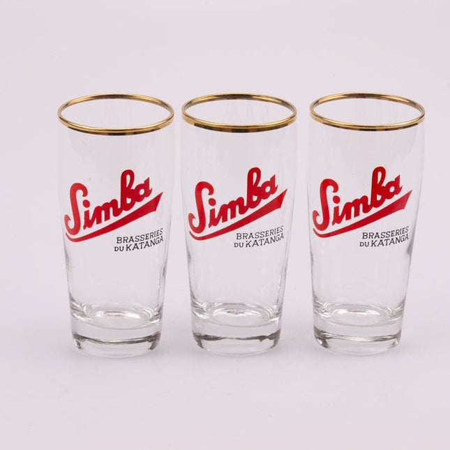 Verre vintage Simba Brasseries Katanga Congo