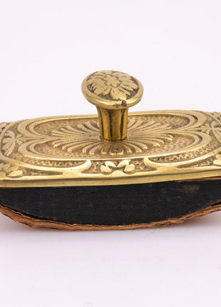 Tampon buvard en laiton ciselé