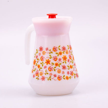 Carafe Arcopal Scania en verre opaline blanc et orange
