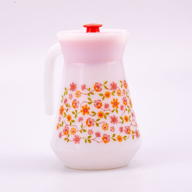 Carafe Arcopal Scania en verre opaline blanc et orange