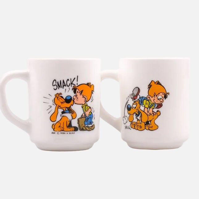 2 tasses Boule et Bill Arcopal blanche