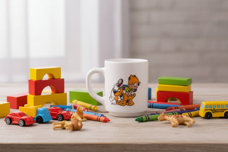 2 tasses Boule et Bill Arcopal blanche