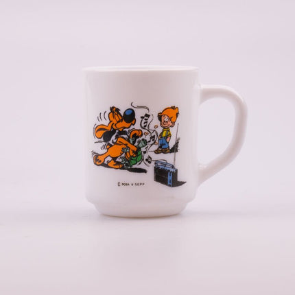 2 tasses Boule et Bill Arcopal blanche