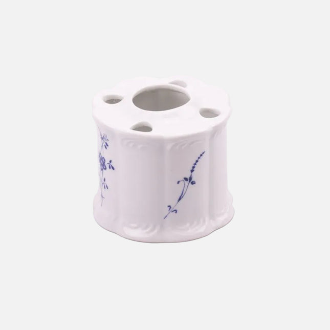 Pot pour brosse à dents en céramique blanche 4 trous