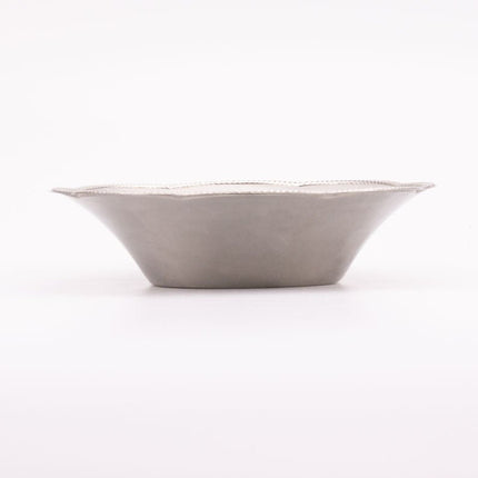 Plat rond Alessi en inox 