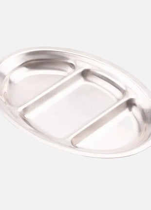 Plat apéro en inox Cornet à 3 compartiments