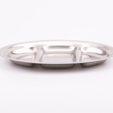 Plat apéro en inox Cornet à 3 compartiments