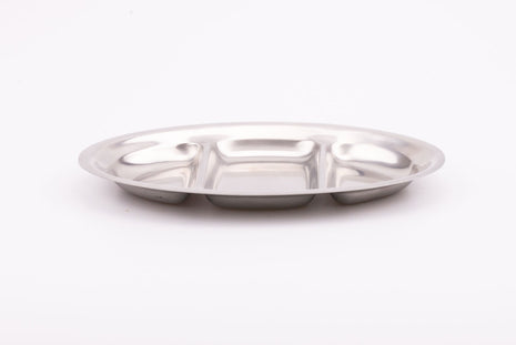 Plat apéro en inox Cornet à 3 compartiments