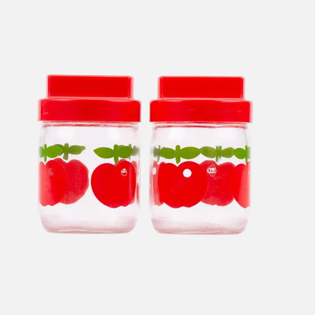 Bocal en verre 0,45 l Gulf avec couvercle en plastique