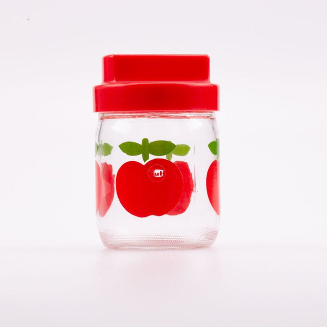 Bocal en verre 0,45 l Gulf avec couvercle en plastique