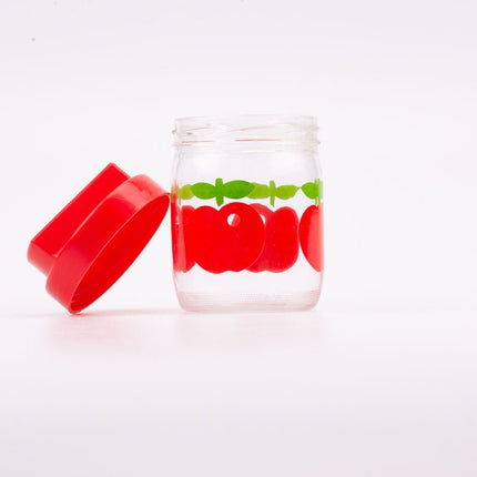 Bocal en verre 0,45 l Gulf avec couvercle en plastique