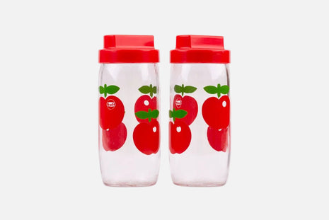 Bocal en verre 1 l Gulf transparent avec un couvercle en plastique