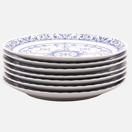 7 assiettes plates en porcelaine blanche Wunsiedel