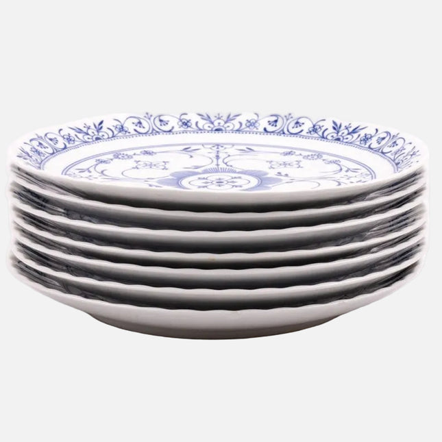 7 assiettes plates en porcelaine blanche Wunsiedel