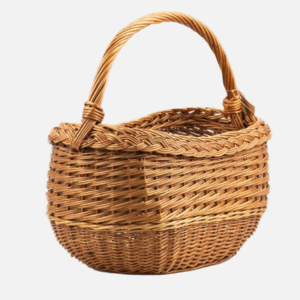 Panier en osier vintage Békés