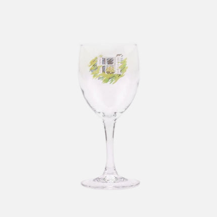 6 verres à vin avec joli dessin 