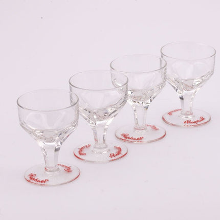 4 verres apéritif rouge Saint-Raphaël