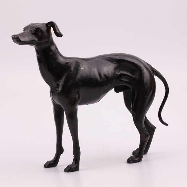 Chien en bronze  noir