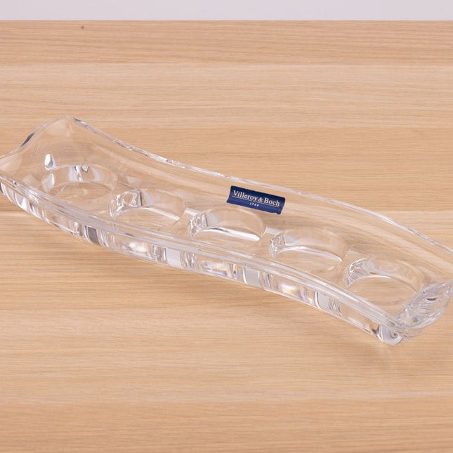 Bougeoir en cristal Villeroy & Boch pour 5 bougies chauffe-plat 