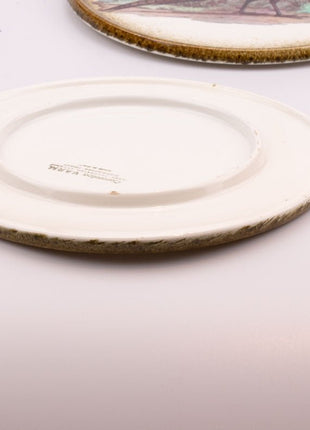 Grand plat de service forestier couple faisans