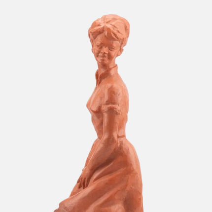Sculpture "La femme" de Paul Sersté en terre cuite