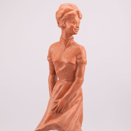 Sculpture "La femme" de Paul Sersté en terre cuite