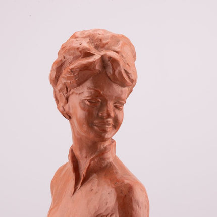 Sculpture "La femme" de Paul Sersté en terre cuite