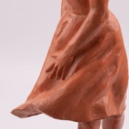 Sculpture "La femme" de Paul Sersté en terre cuite