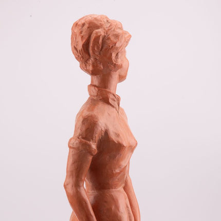 Sculpture "La femme" de Paul Sersté en terre cuite