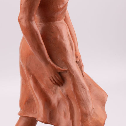 Sculpture "La femme" de Paul Sersté en terre cuite