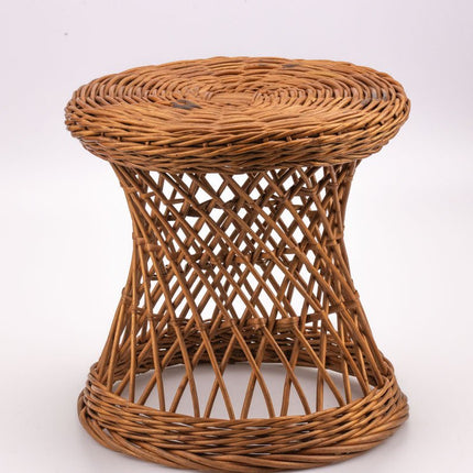 Wicker side table
