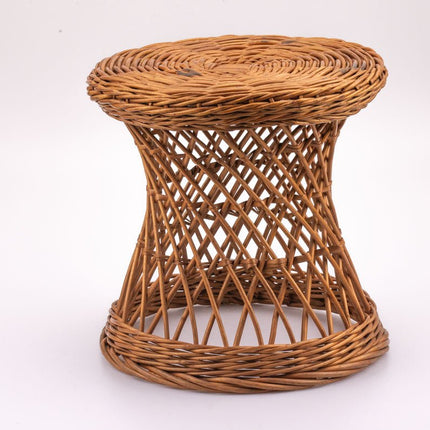 Wicker side table