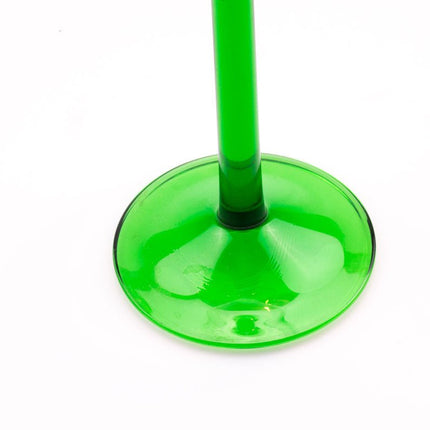 Verre à vin blanc d'Alsace avec pied droit vert