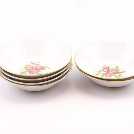 6 coupelles en porcelaine Winterling blanche et motifs floraux
