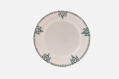 5 assiettes à dessert ancienne Saint-Amand blanche et noire