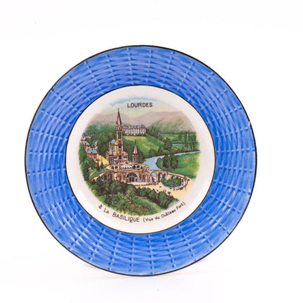 5 assiettes de Lourdes Digoin et Sarreguemines avec photos