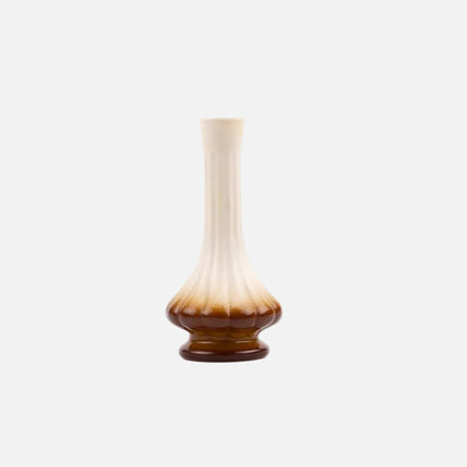 Vase soliflore en céramique blanc cassé