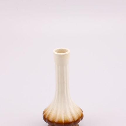 Vase soliflore en céramique blanc cassé