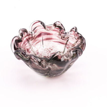 Schaal van geblazen glas