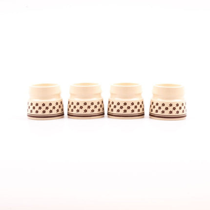 4 coquetiers Emsa collection Bologna beiges et bruns